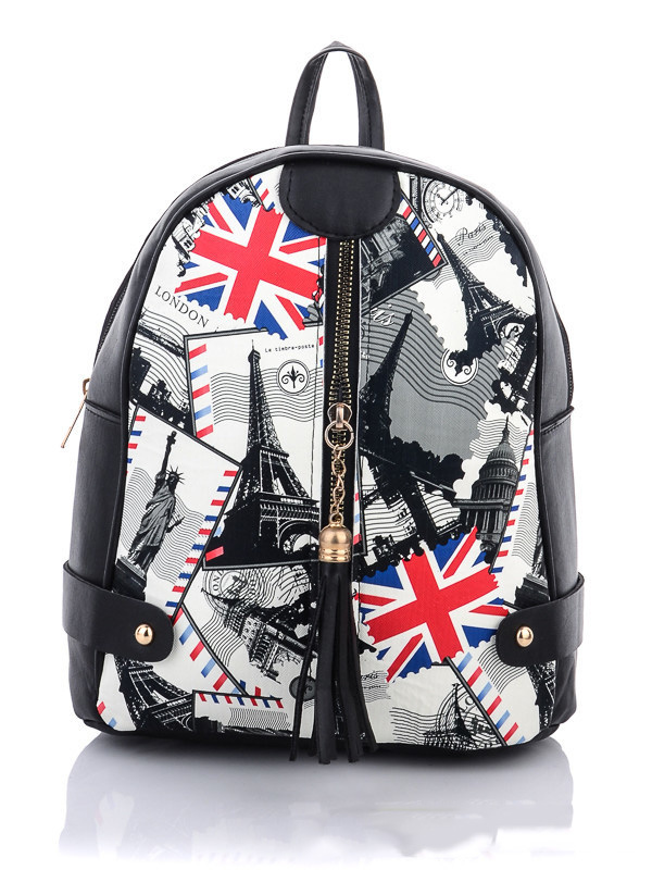 

Женские рюкзаки деми Prime 086-6 black Черный р.28x25x12