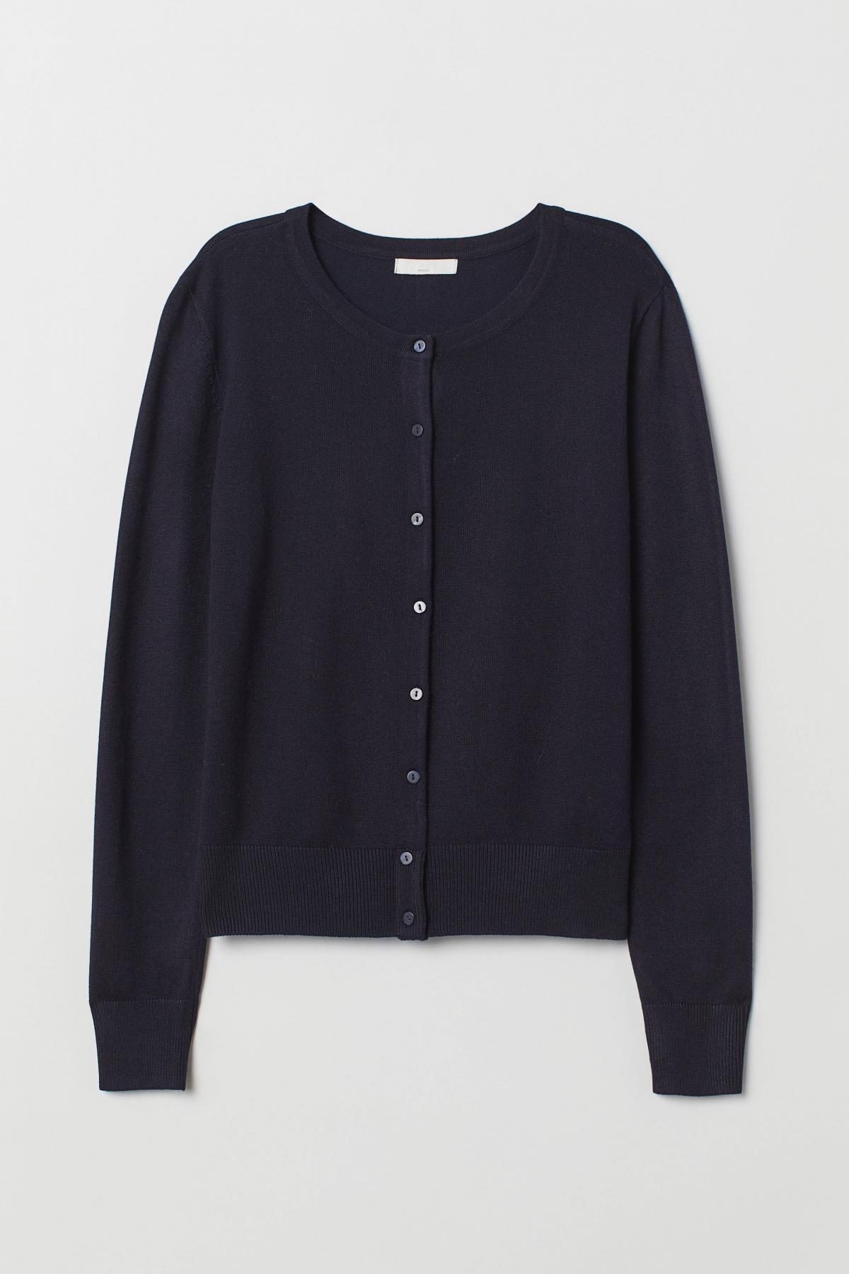 

Кардиган тонкой вязки H&M xs Синий
