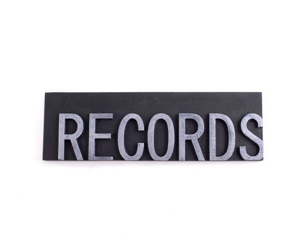 

Декоративная вывеска «Records» Art Republic