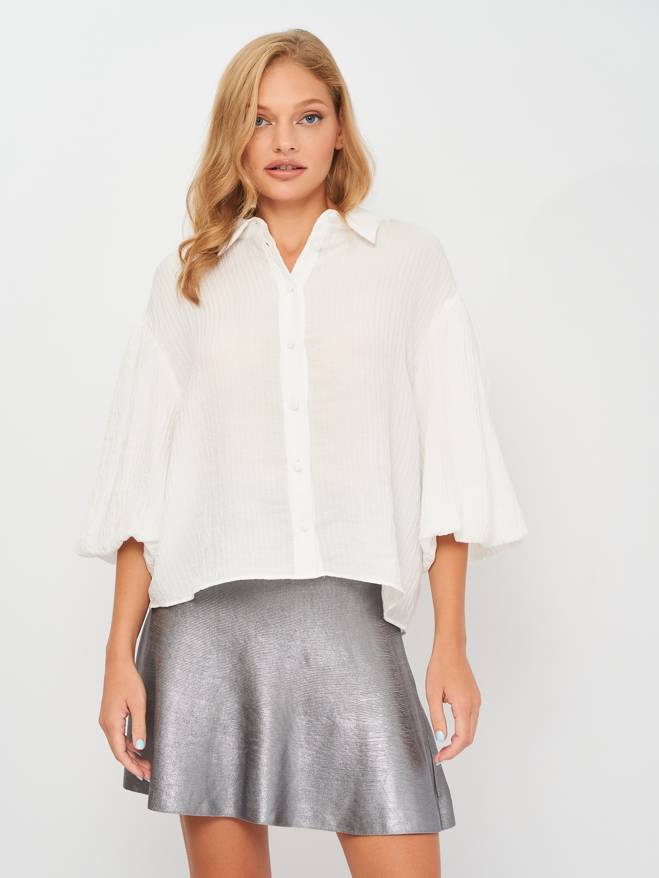 

Блузка Zara 7563/243/251  Белая, Блузка Zara 7563/243/251 M Белая