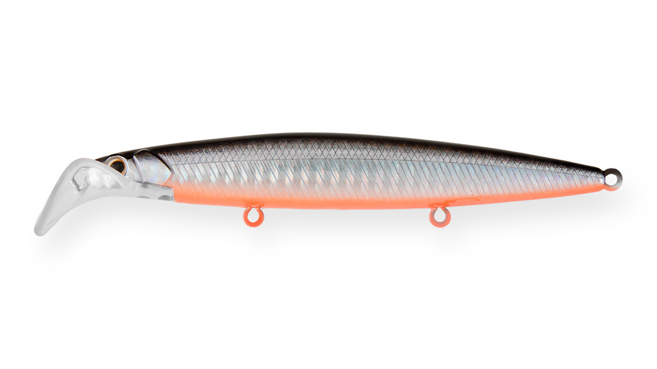 

Воблер Минноу Strike Pro Scooter Minnow 110F, 110 мм, 11,8 гр, Загл. 1,5м.-2,5м., Плавающий, цвет: A70-713 Black Silver OB, (EG-186F#A70-713) (83780)