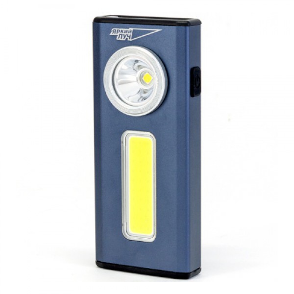 

Фонарь ЯРКИЙ ЛУЧ XS -510 Scout COB Samsung LED 500лм +COB, 3 реж, клипса/магнит, Li-Pol 1500mAh