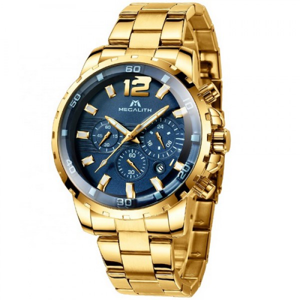 

Часы Megalith 8048M Gold-Blue