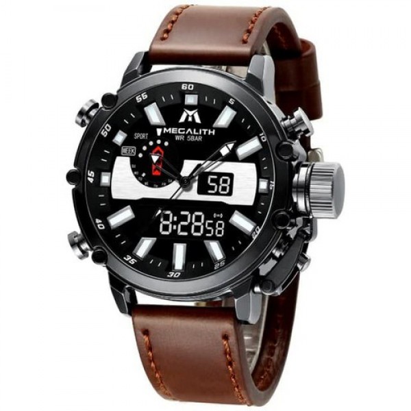 

Часы Megalith 8229M Brown-Silver-Black