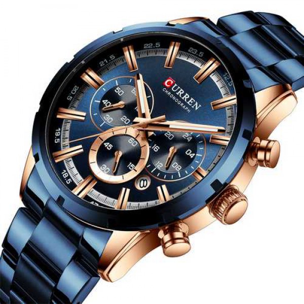 

Часы Curren 8355 Blue-Cuprum