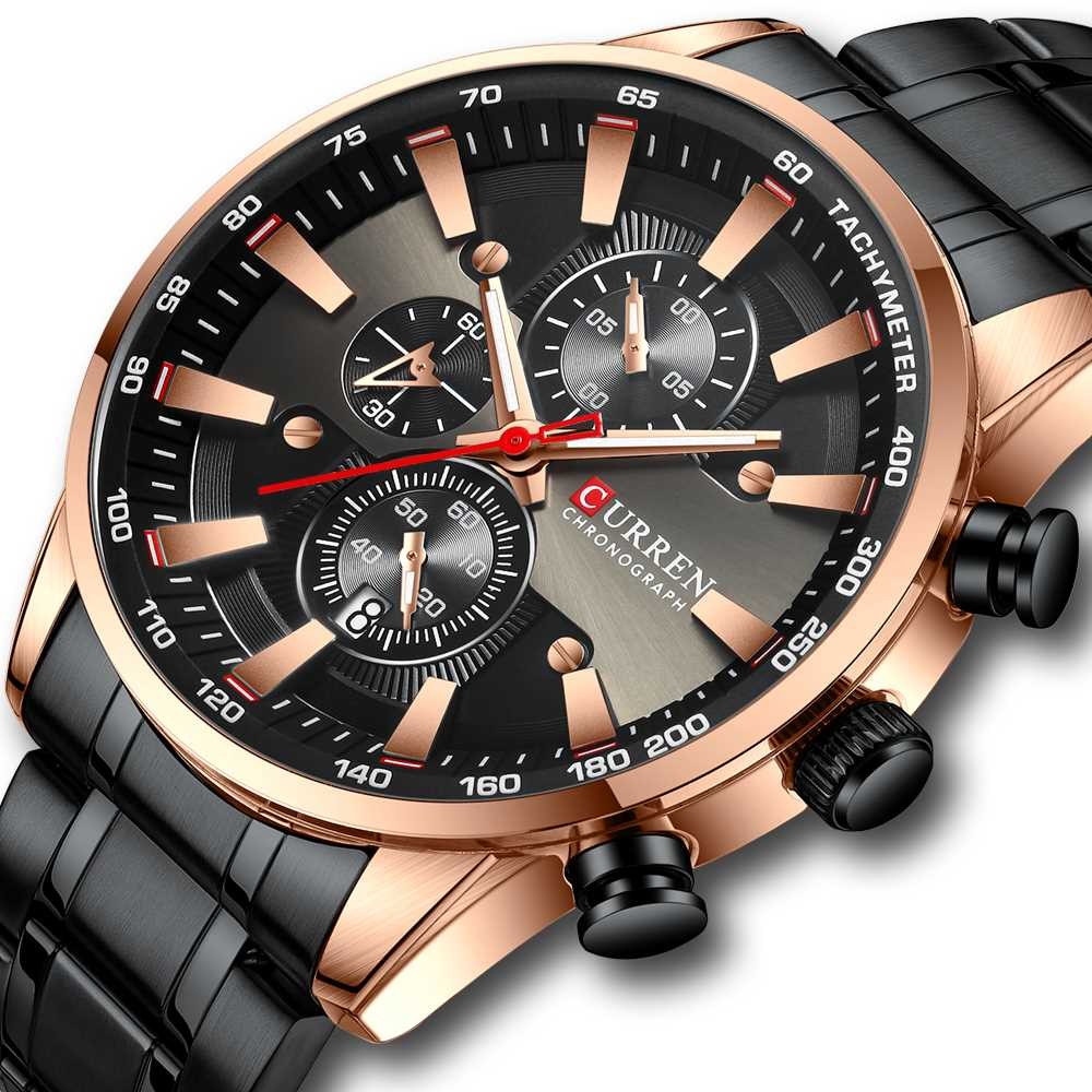 

Часы Curren 8351 Black-Cuprum