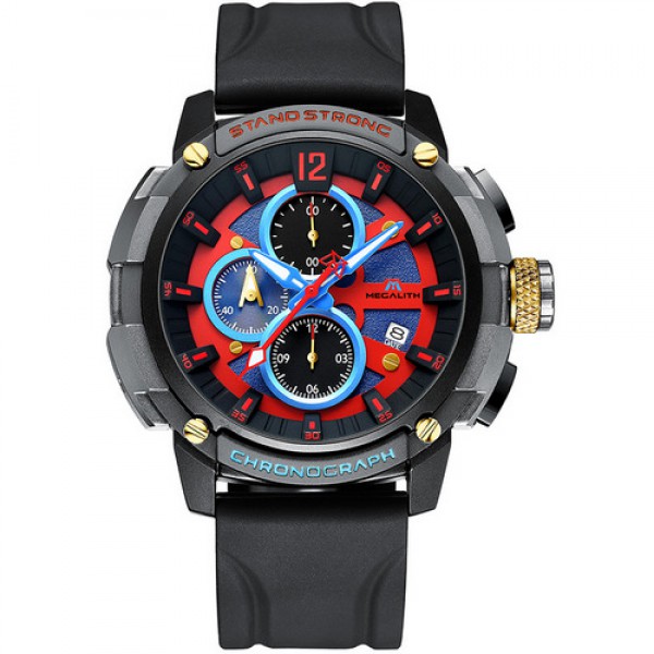 

Часы Megalith 8231M Black-Gray-Red-Blue