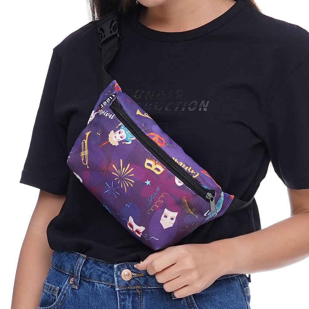 

Сумка на пояс (бананка) для подростков Tiger Ficsi Print Карнавал