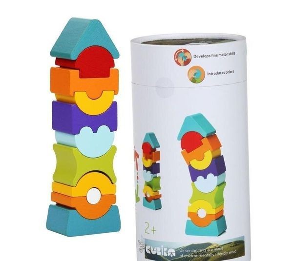 

Деревянная игрушка Cubika Пирамидка LD 9