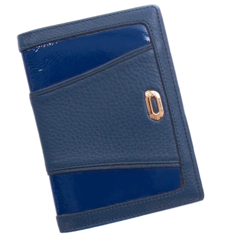 

Обложка на паспорт кожаная синяя (10094 blue)