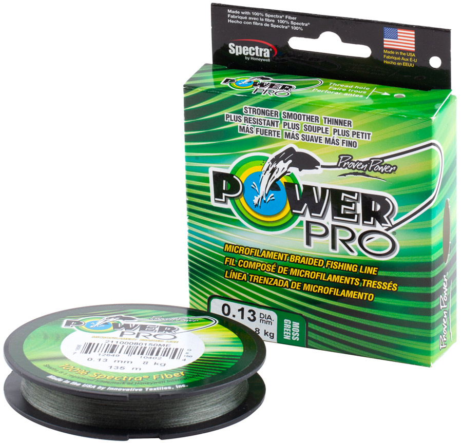 

Шнур Power Pro 1370m Moss Green 0.23 33lb/15kg (122000)