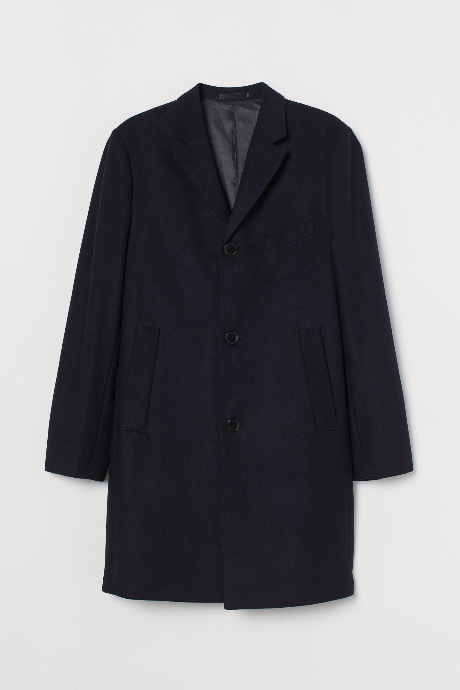 

Пальто H&M  темно синий 1098634292, Пальто H&M 52 темно синий 1098634292