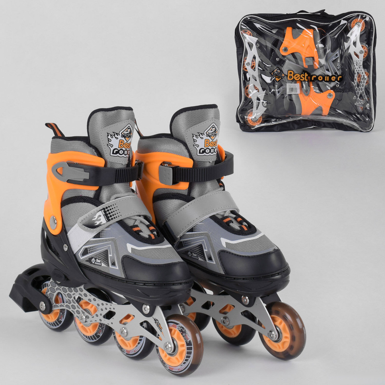 

Ролики BEST ROLLER 5977-M 34-37 оранжевый