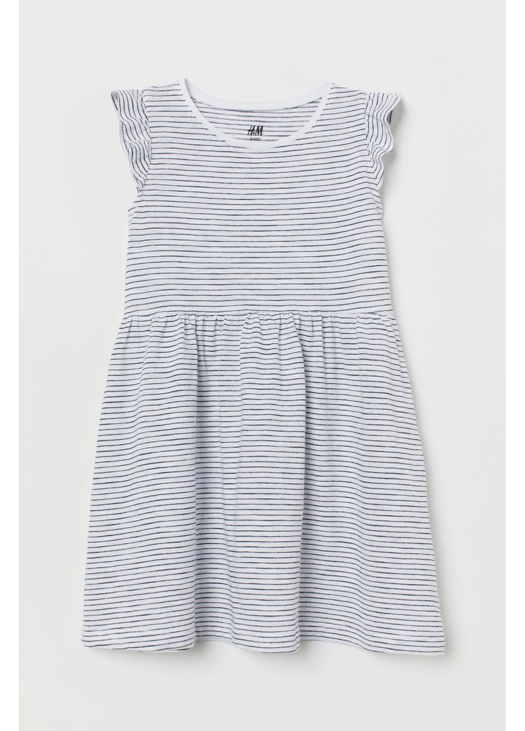 

Платье H&M 110/116 Белый 0620197_белый.черн.полоска_01