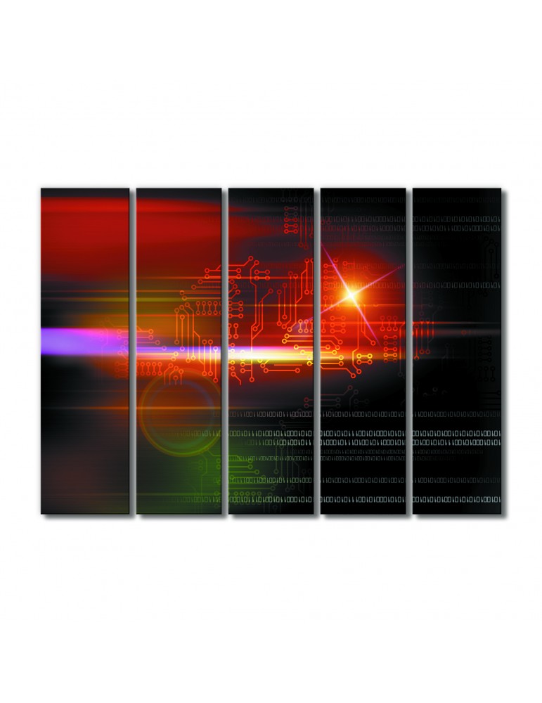 

Модульная картина Artel «Блик в коде» 5 модулей 120x180 см