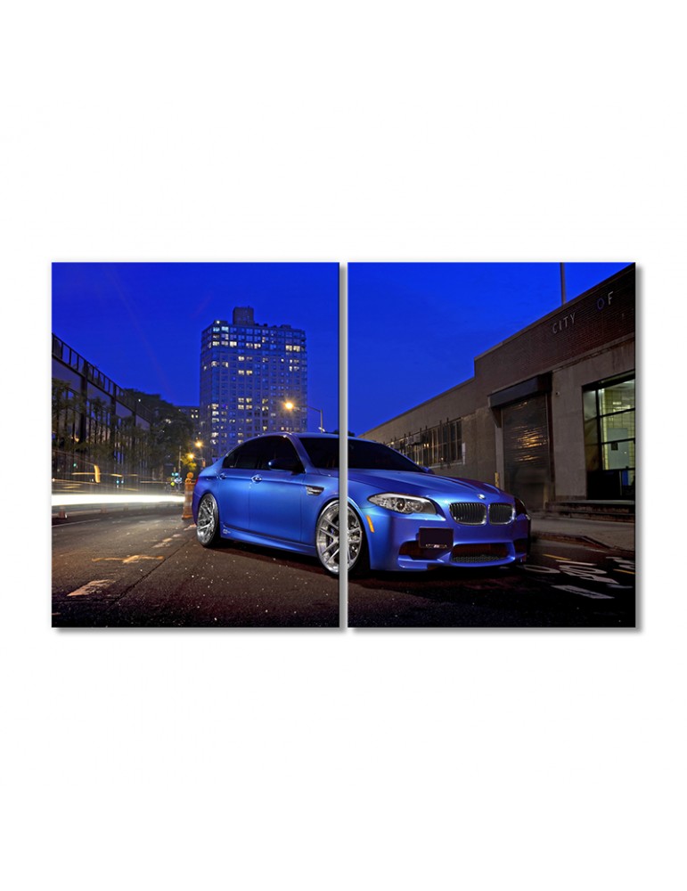 

Модульная картина Artel «БМВ M5 авто синий» 2 модуля 80x120 см