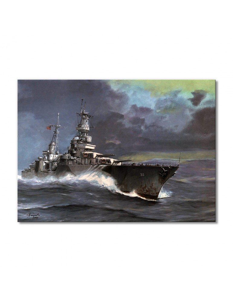 

Модульная картина Artel «Боевой корабль в шторм» 1 модуль 50x75 см