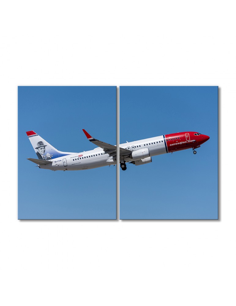 

Модульная картина Artel «Боинг 737 Норвежский» 2 модуля 90x135 см