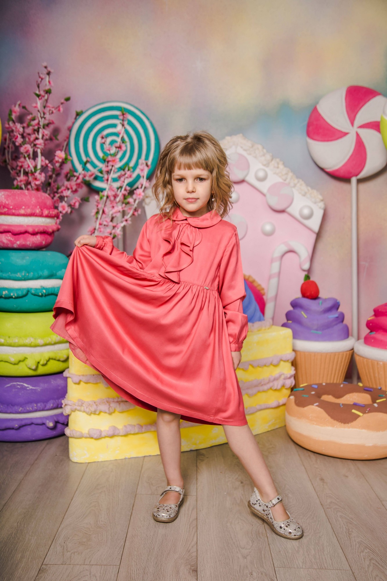 

Платье Monna Rosa Milano Розовый 128-134 см