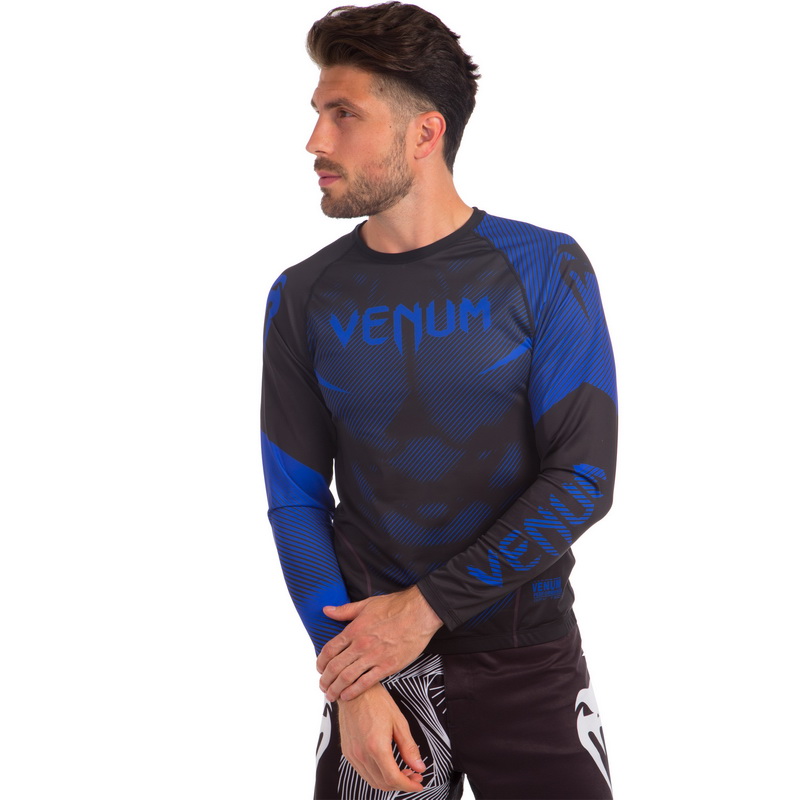 

Рашгард с длинным рукавом Venum NOGI 2.0 CO-8136 (PL, эластан, р-р XXL 50-52 , черный-синий)