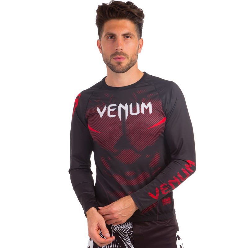 

Рашгард с длинным рукавом Venum NOGI 2.0 CO-8136 (PL, эластан, р-р XXL 50-52 , черный-красный)