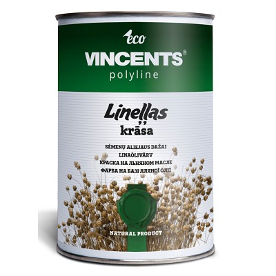 

Лляне масло Vincents Polyline Linellas Krasa Hazelnut 1л