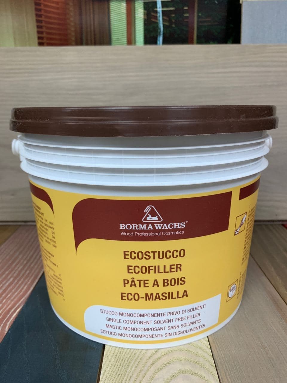 

Шпаклівка акрилова на водній основі Borma Wachs Ecostucco Модрина №10 5 кг