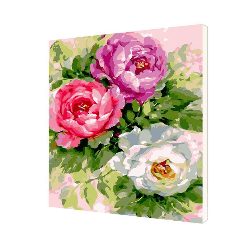 

Картина по номерам Lesko DIY WH-80608 "Цветущие цветы" 40*50 см