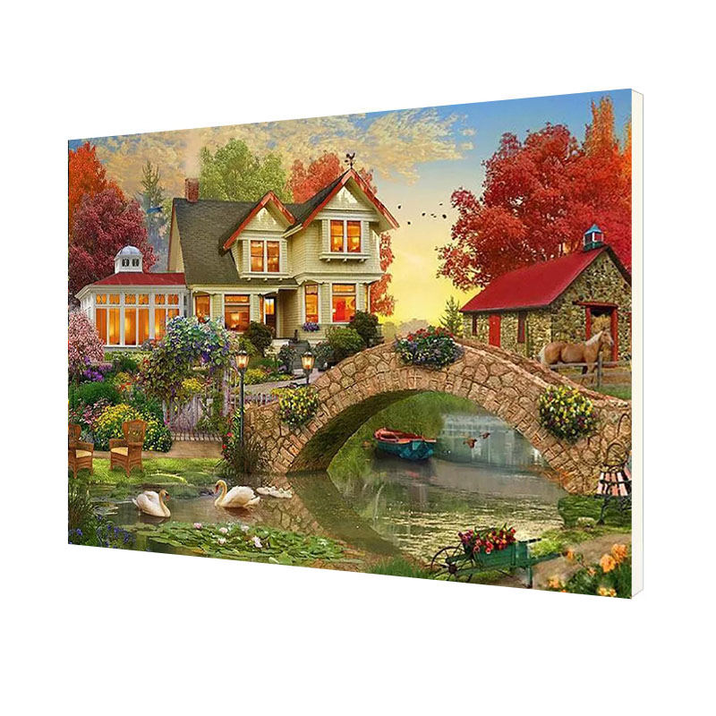 

Картина по номерам Lesko DIY WH3047 "Таунхаус" 40*50 см