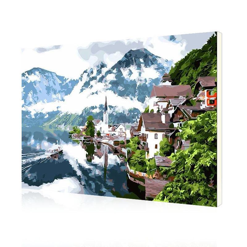 

Картина по номерам Lesko DIY PH9238 "Швейцарские альпы" 40х50 см