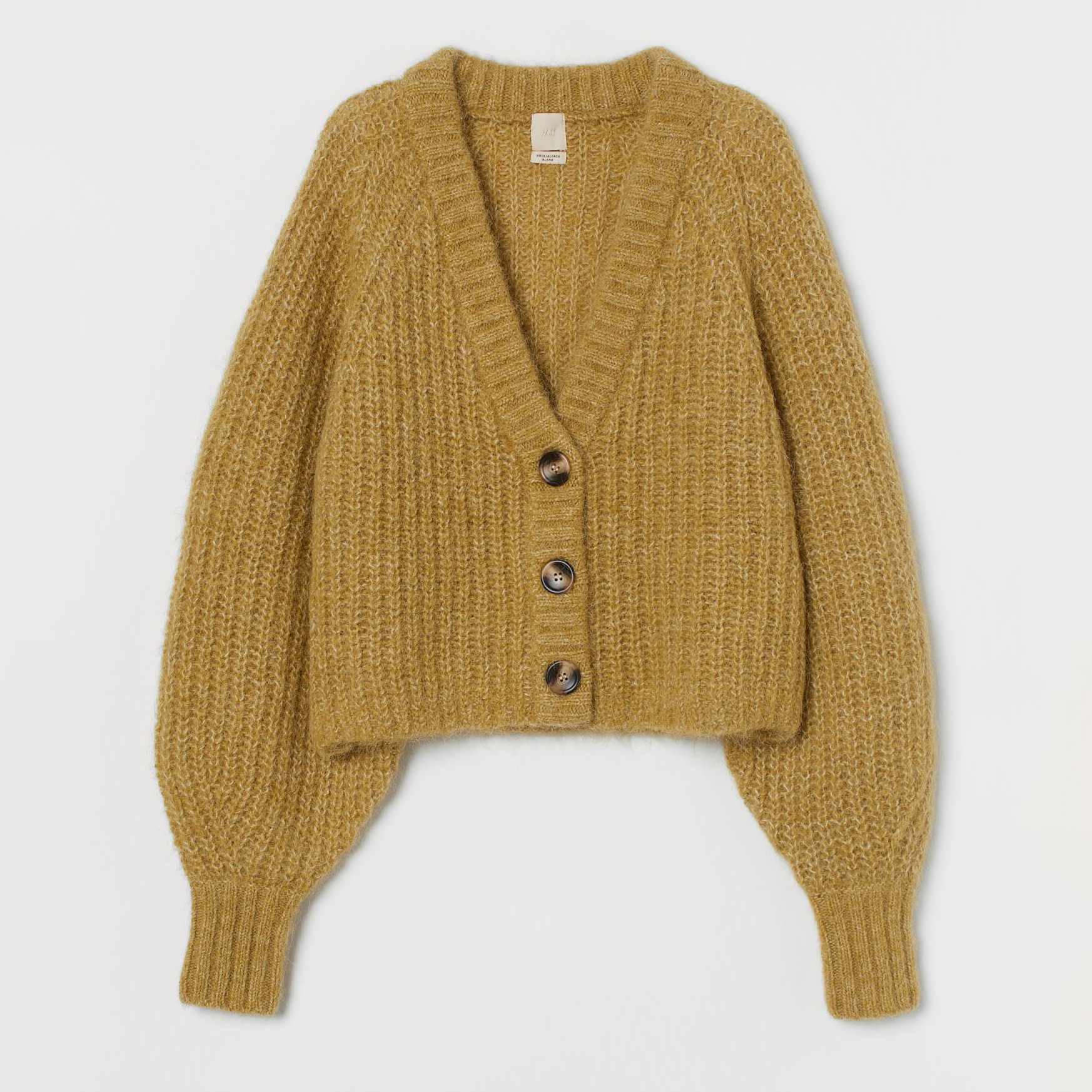 

Кардиган H&M 1008-9060972 M Горчичный