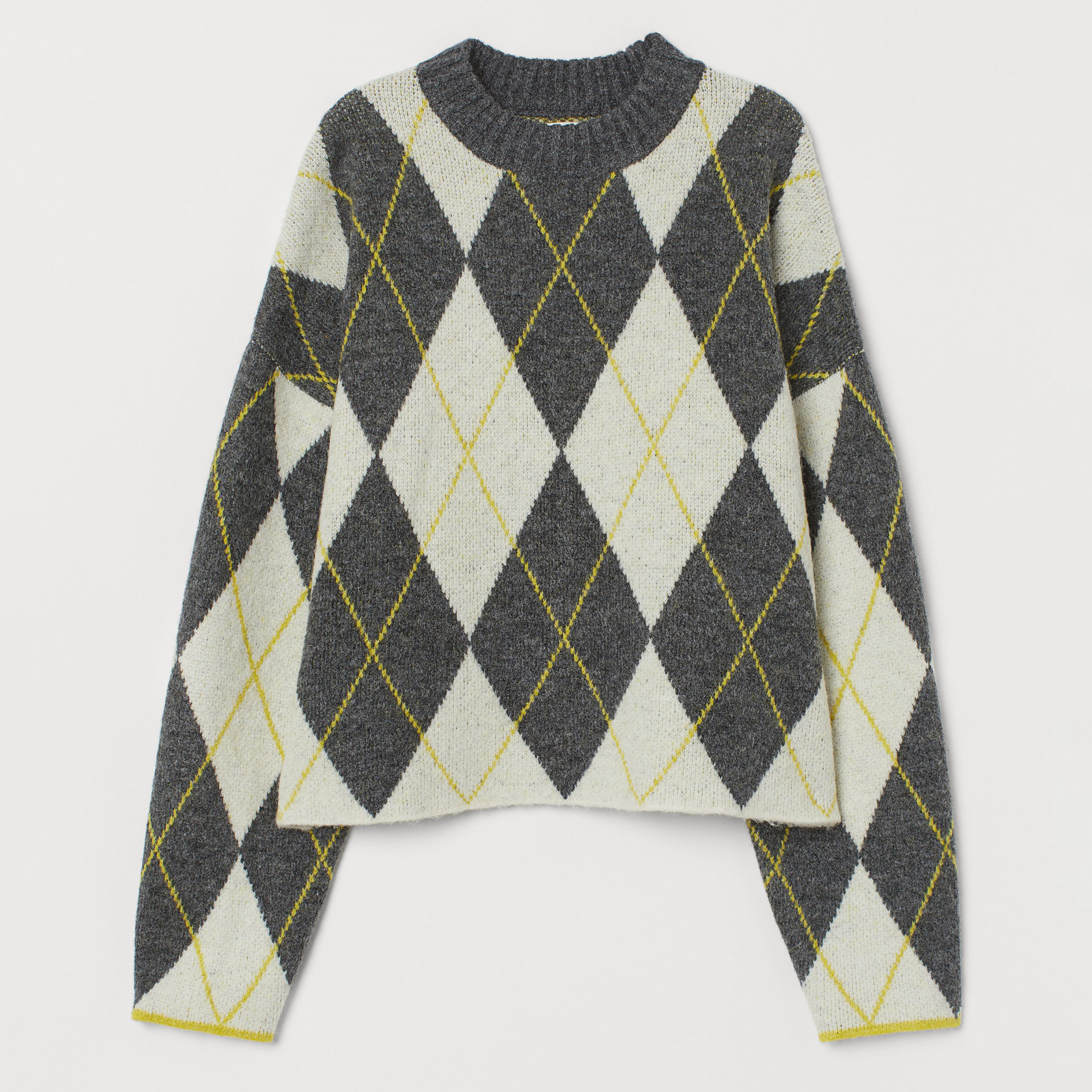 

Джемпер H&M 8041830 XS Серый с белым