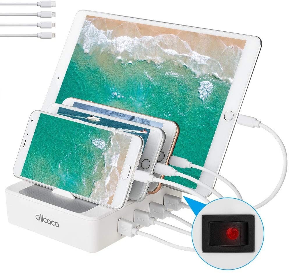 

Сетевая зарядная станция Allcaca Smart USB Charging Station HZPY0019 4-USB портов 5V 8A