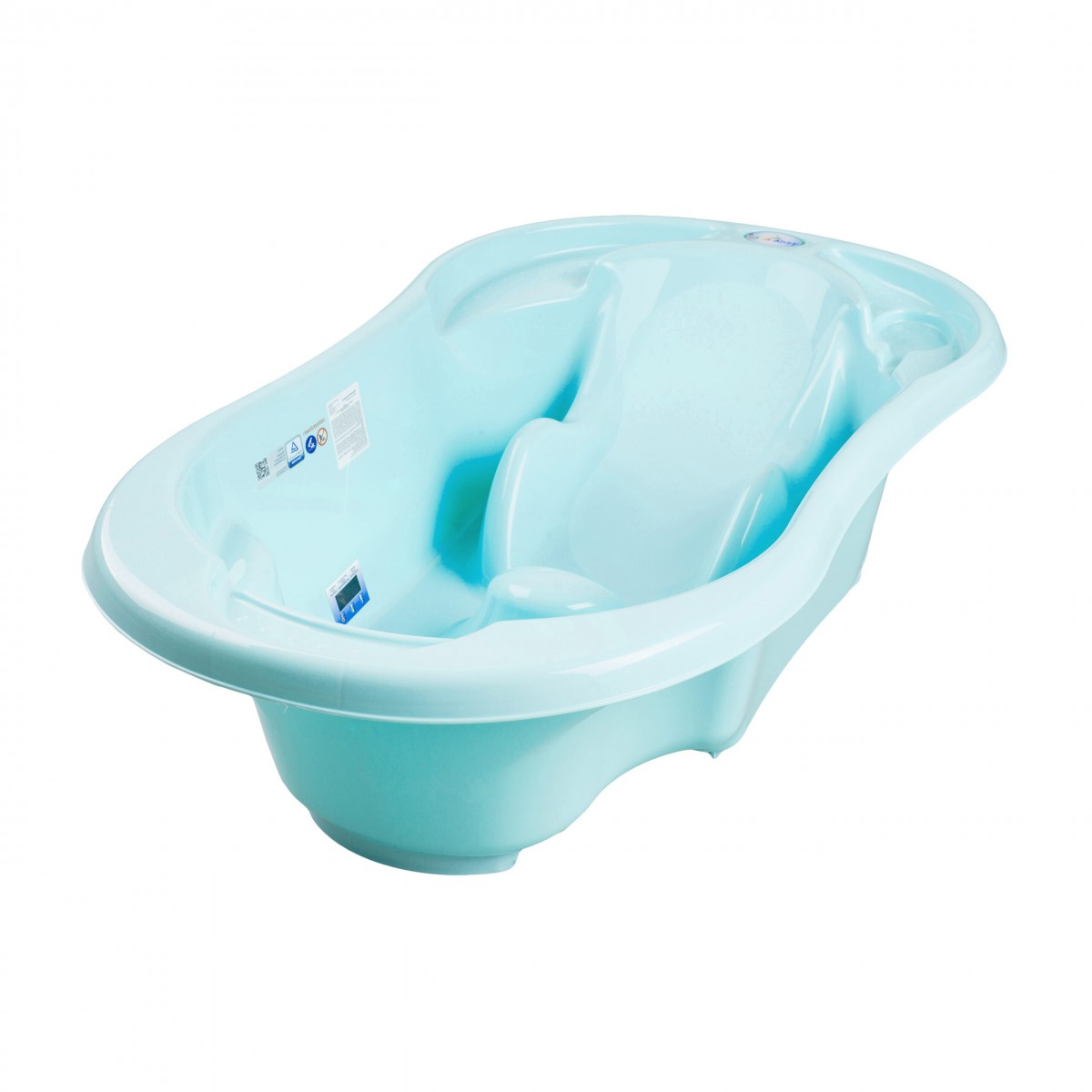 

Ванночка для детей Tega Baby TG-011-101 Голубой анатомическая с термометром и сливом 100 см