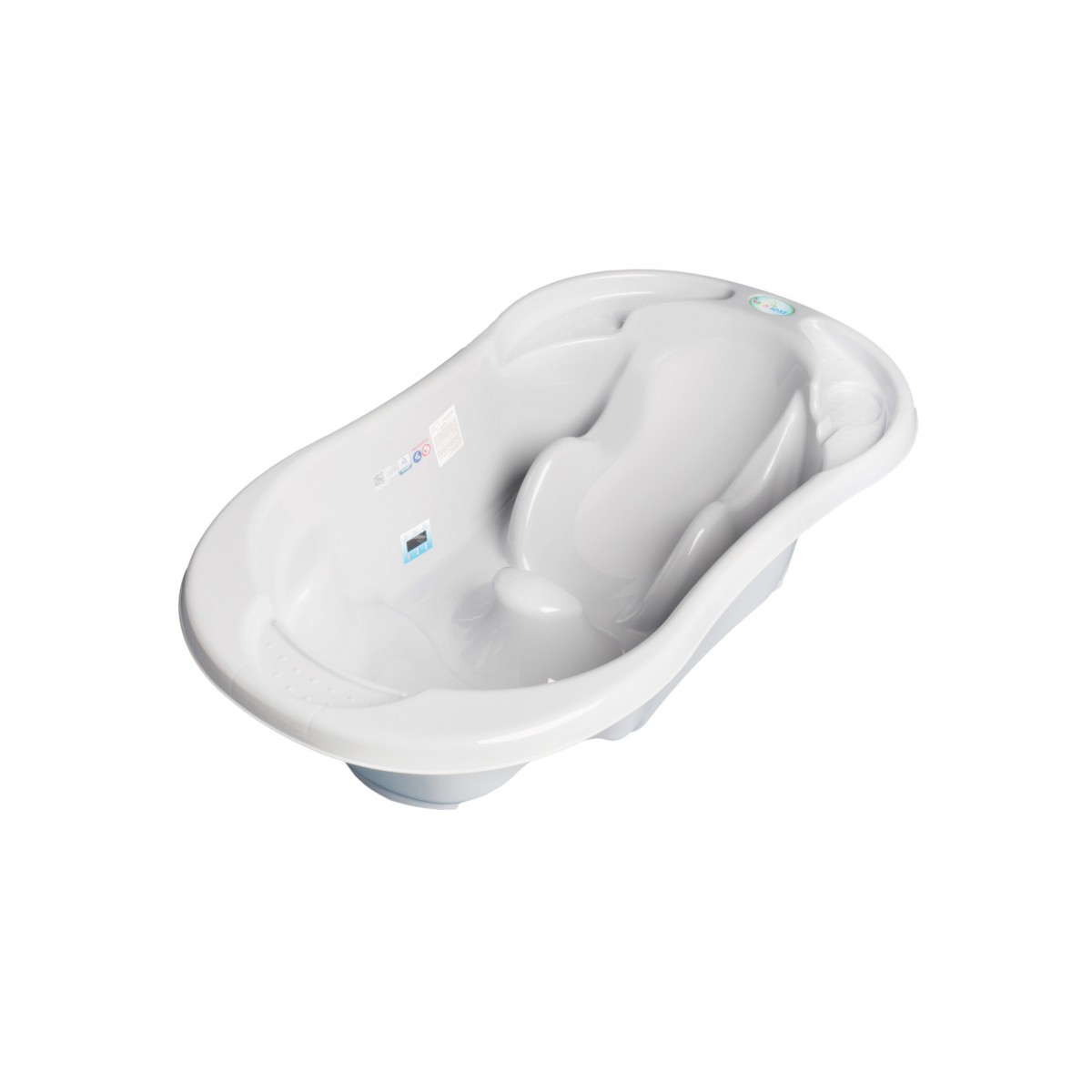 

Ванночка для детей Tega Baby TG-011-106 Серый анатомическая с термометром и сливом 100 см