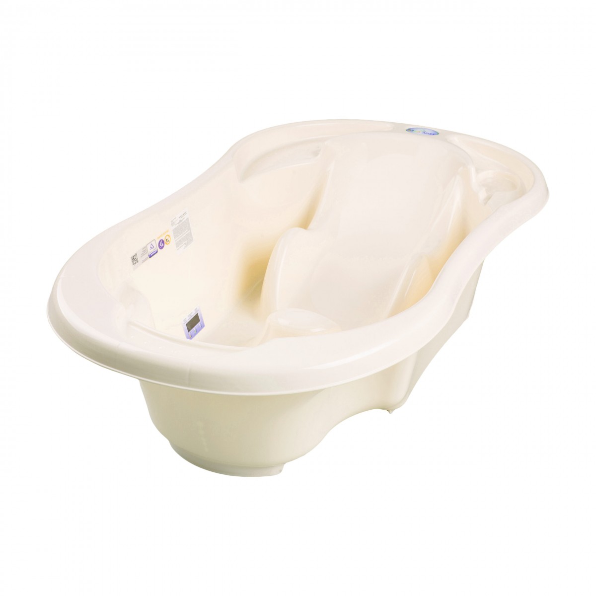 

Ванночка для детей Tega Baby TG-011-102 Светло-желтый анатомическая с термометром и сливом 100 см