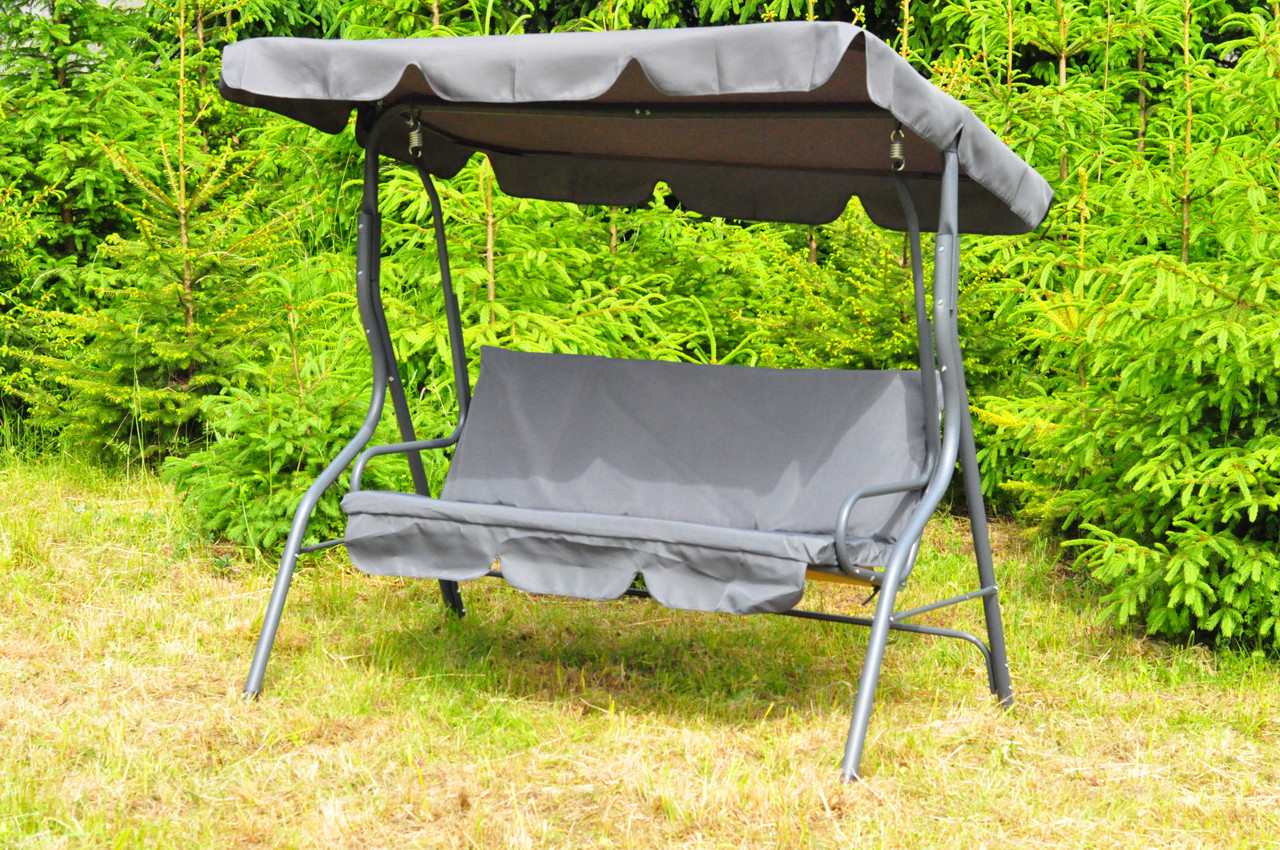 

Качель садовая Avko Relax 17670 Grey 160 см 3-х местная с навесом