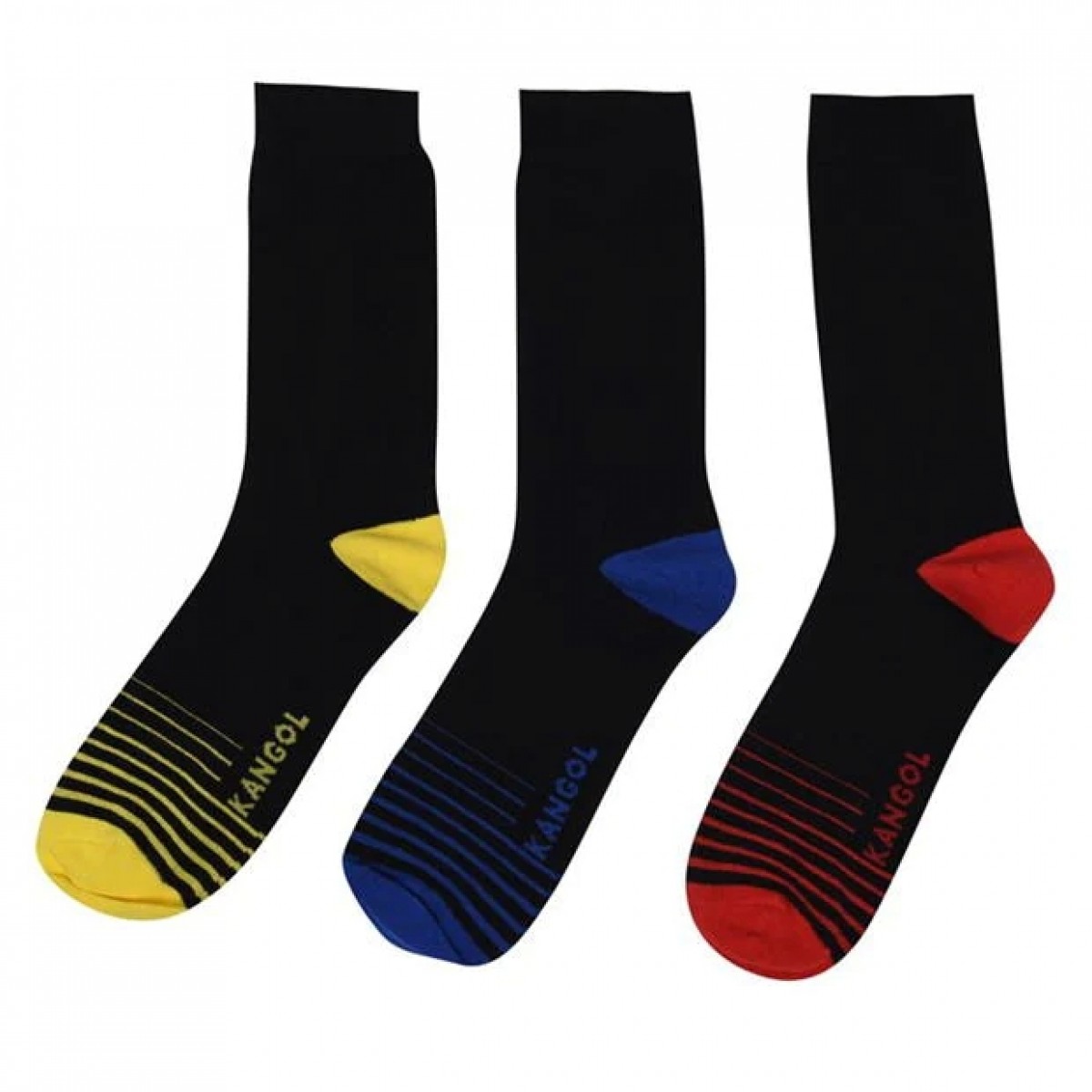 

Носки Kangol Formal 3 Pack Stripe Toes, 45-48