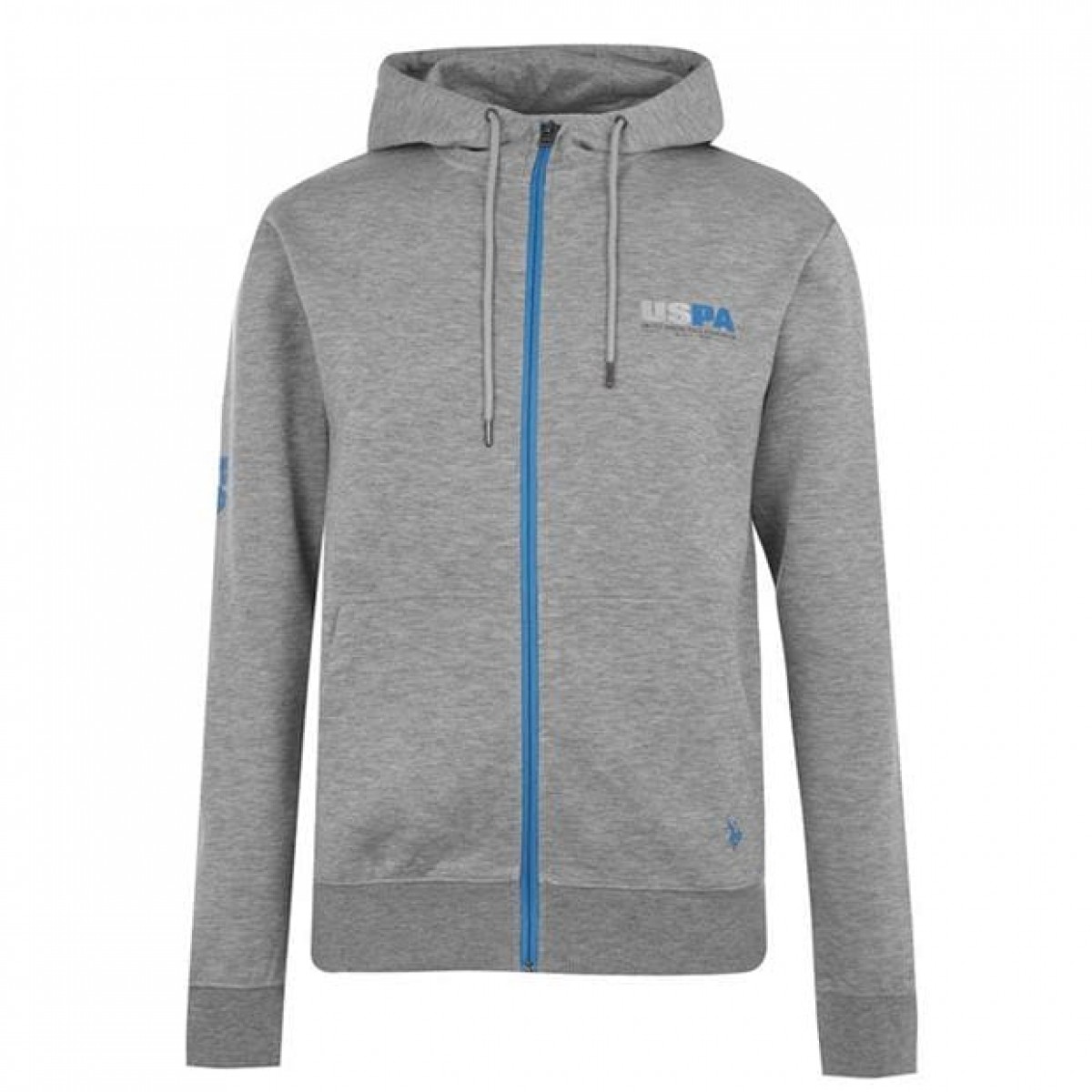 

Толстовка US Polo Assn Zip Grey HeatherG59, XXL (52)