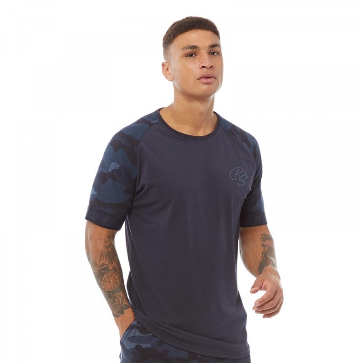 

Футболка Crosshatch Bricktown Camo Sleeve Navy Navy, S (44)