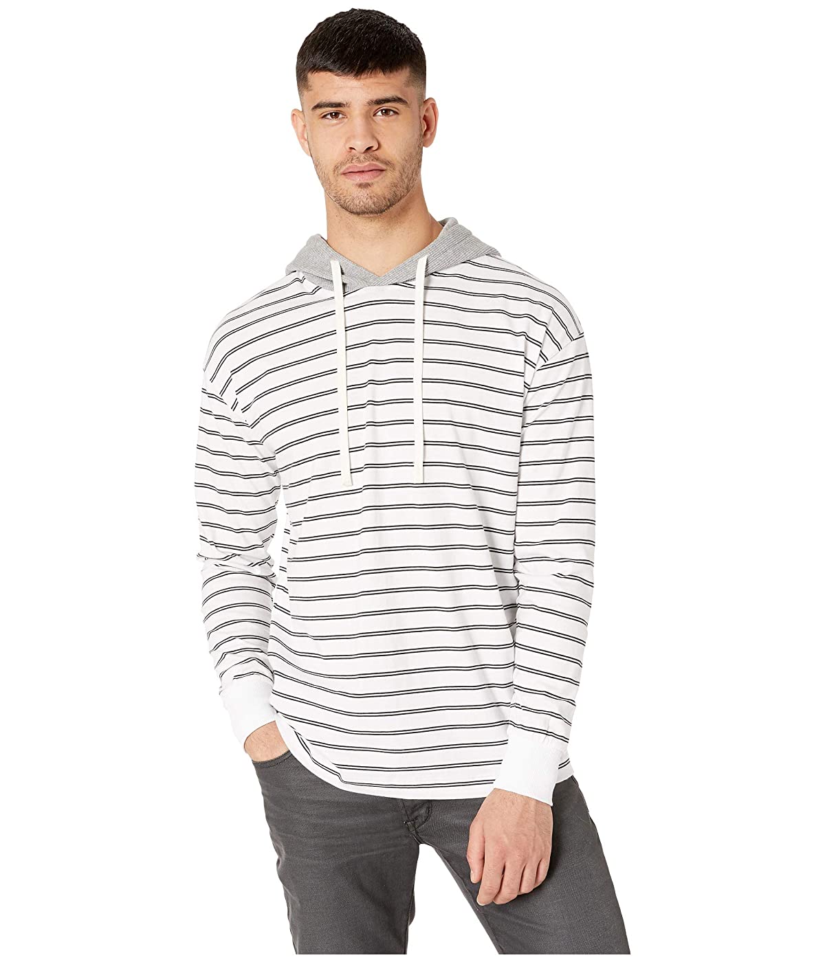 

Толстовка Zanerobe Channel Rugger Hood Long Sleeve Tee Black/White, XXL (52)