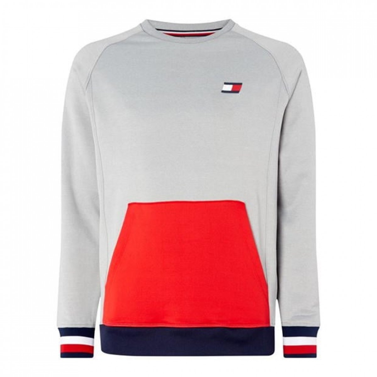 

Толстовка Tommy Sport Colour Block Pocket Sweater 001 Grey Heath, M (46)