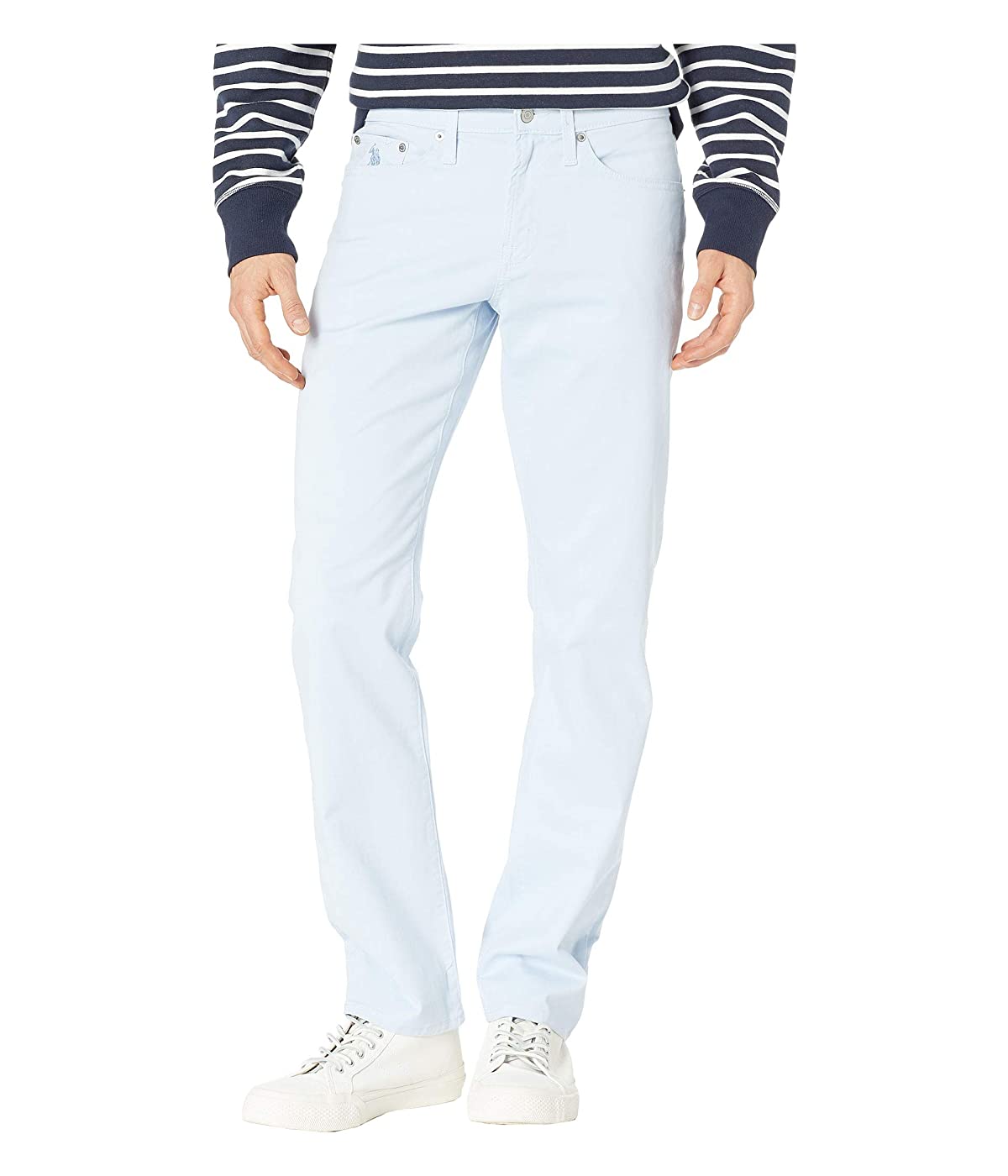 

Брюки U.S. POLO Slim Straight Stretch Five-Pocket Pants Blue Morning, 31W 32L