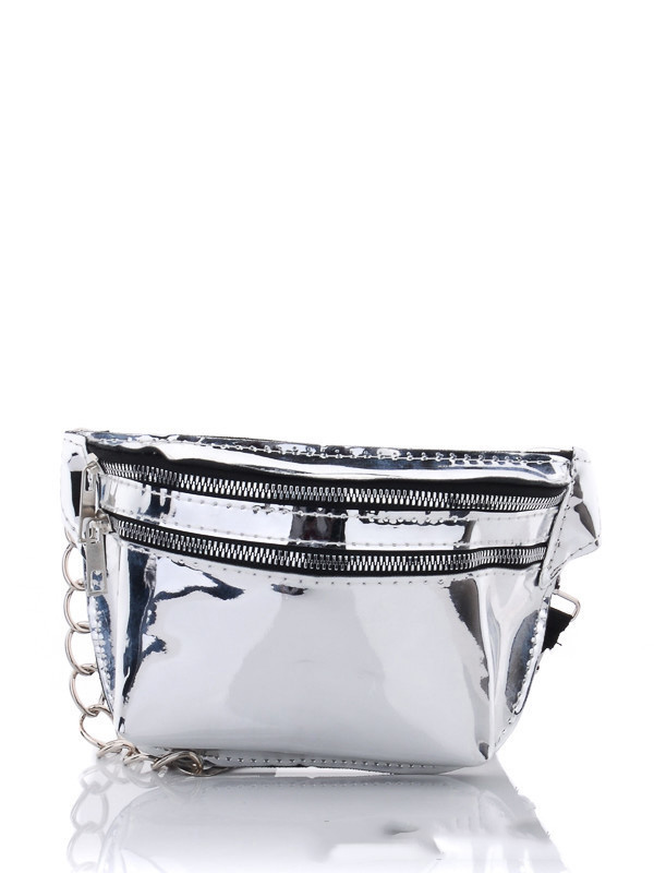 

Женские сумки деми Prime 038-5 silver Серебристый р.13x15x3