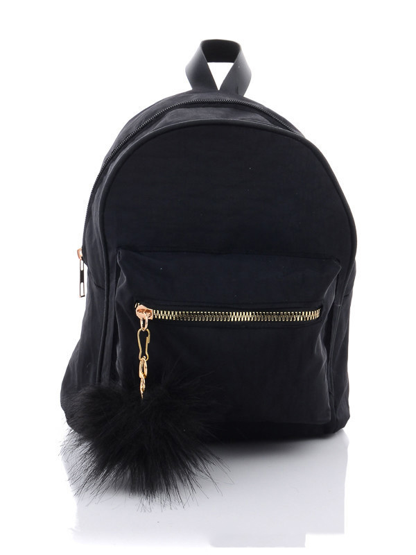 

Женские рюкзаки деми Prime 068-7 black Черный р.25x23x12