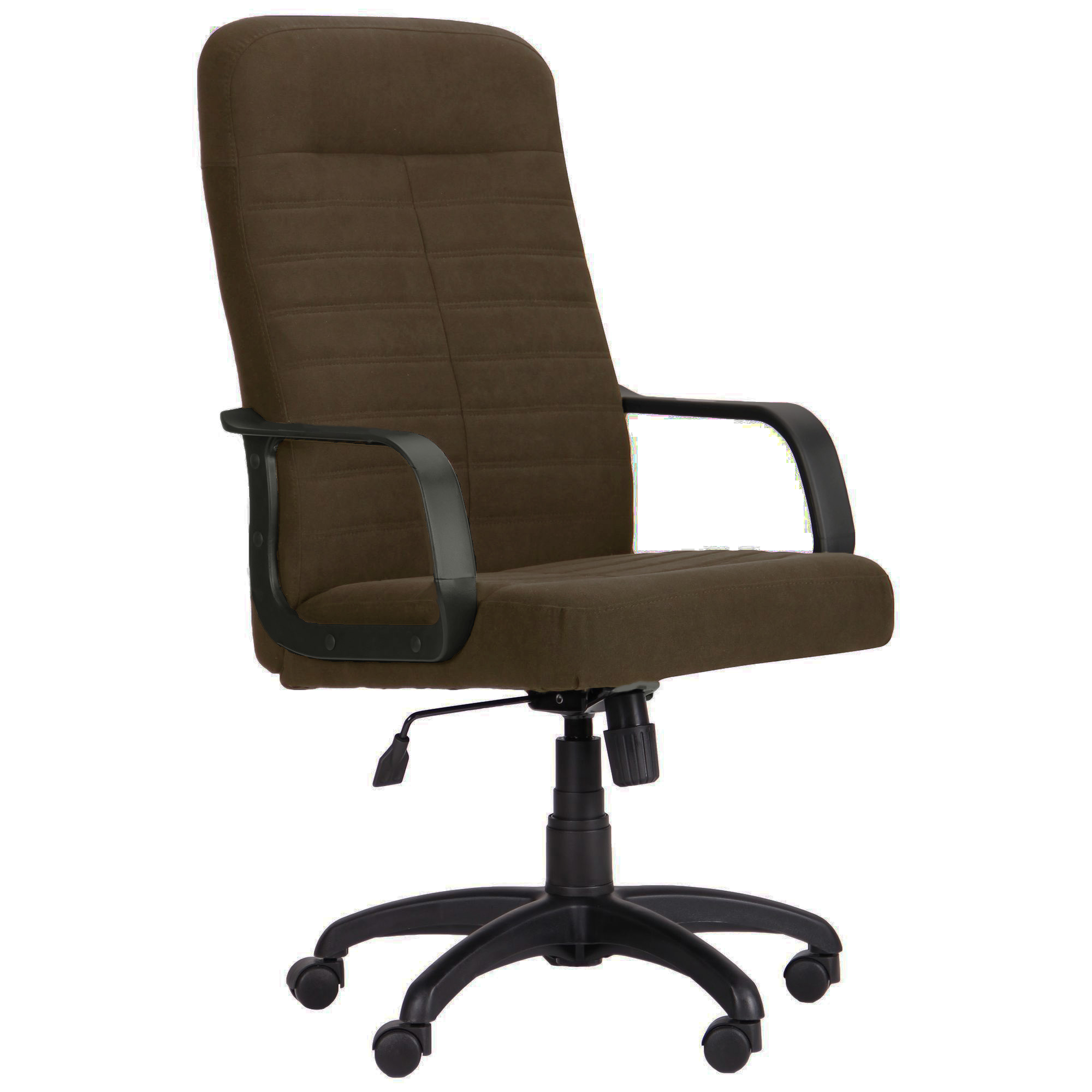 

Кресло офисное Ледли механизм Tilt, пластик черный/ткань Сидней-19 серо-коричневый AMF