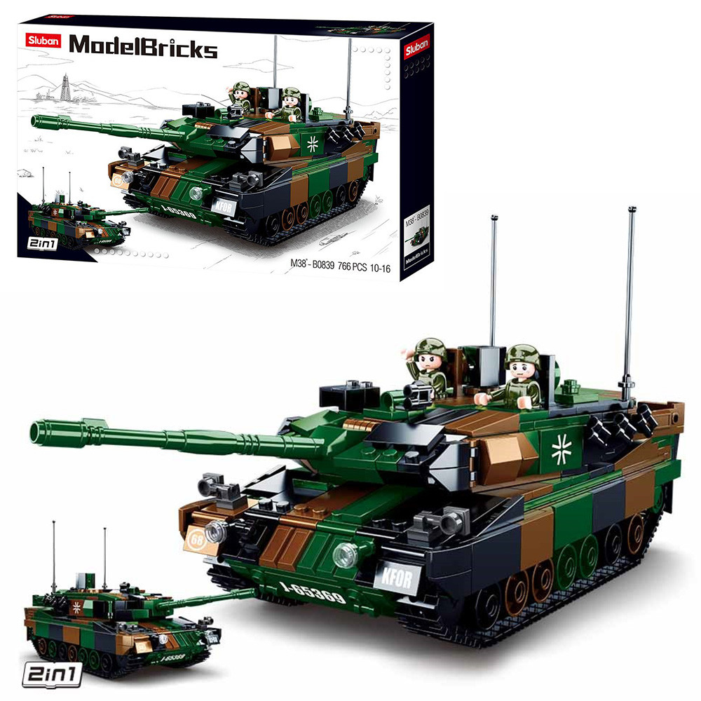 

Конструктор SLUBAN M38-B0839 танк, 29,3см, фигурки, 766дет, в кор-ке, 52-33,5-7см