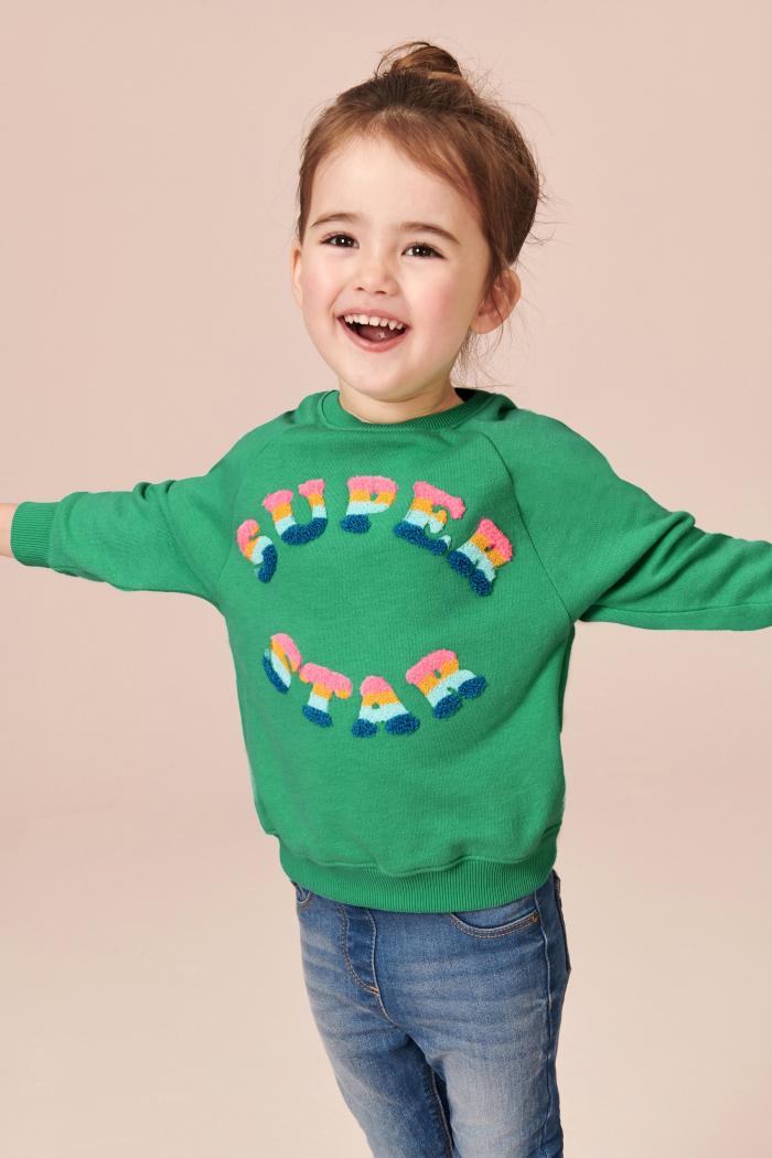 

Свитшот для девочки утепленный Superstar Little Maven (98 / 3 года) Зеленый