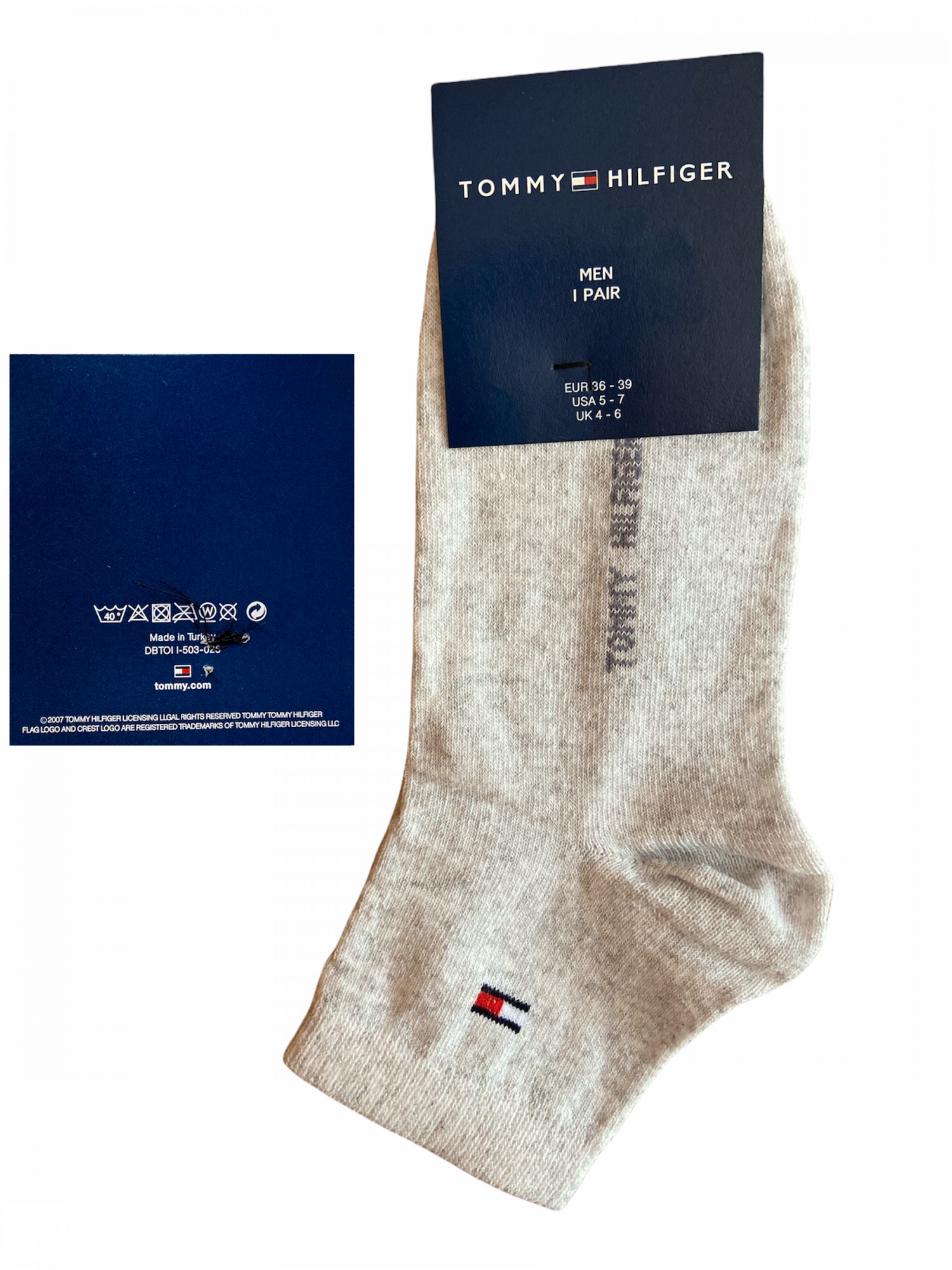 

Носки подростковые Tommy размер 36-39 Белый