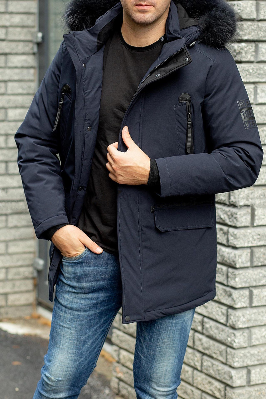

Зимняя мужская куртка Black Vinyl C20-1736СМ23 Синий, 54